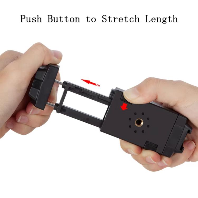 4th Generation Tablet Smartphone Clip Universal Tripod Mount Adapter With Cold Shoe, Black Red