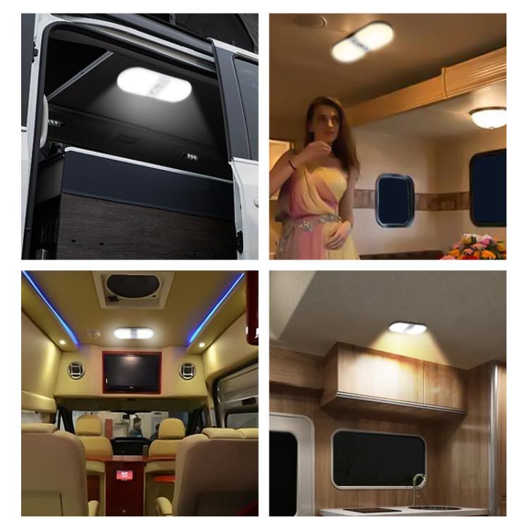 12-24V RV Light 180 LEDs 3-Color Temperature Dimmable Roof Light, FC02