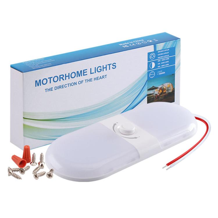 12-24V RV Light 180 LEDs 3-Color Temperature Dimmable Roof Light