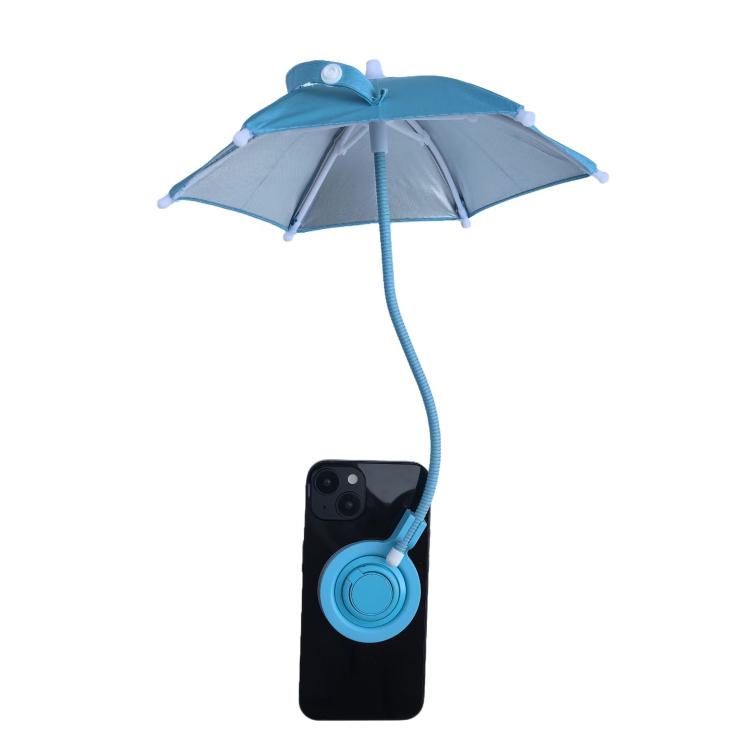 Magnetic Phone Mini Umbrella Waterproof Sunshade With Finger Ring, With Finger Ring(Black), With Finger Ring(Pink), With Finger Ring(Blue)