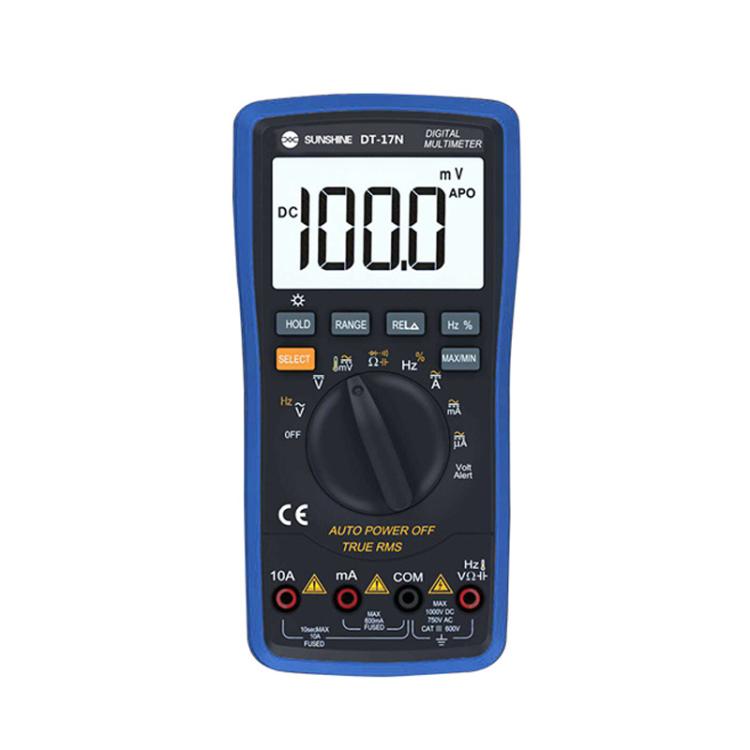 Auto Range Digital Multimeter LCD Display Tester Pen High Precision Measurement Of Capacitance Voltage Current, SUNSHINE DT-17N