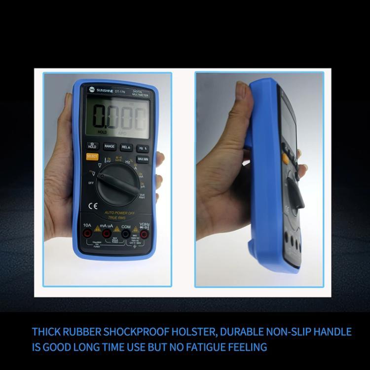 Auto Range Digital Multimeter LCD Display Tester Pen High Precision Measurement Of Capacitance Voltage Current, SUNSHINE DT-17N