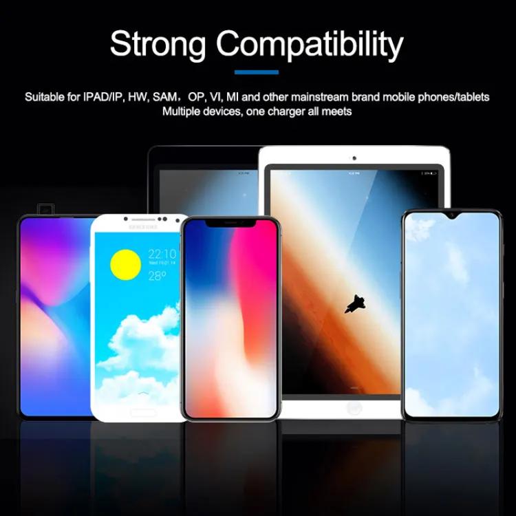 SUNSHINE SS-304D 6-Port USB Smart Charger Multi-Port Digital Display Fast Charging For Mobile Phone, US Plug, EU Plug