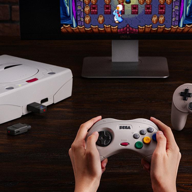 For Saturn 8BitDo Bluetooth Receiver Game Console PC Universal Wireless Joystick Adapter, For Saturn
