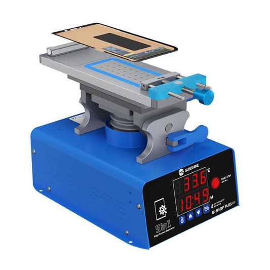 Plateforme de séparation d'écran incurvé 5-en-1 SUNSHINE S-918F Plus, séparateur d'écran LCD de téléphone portable, plateforme de chauffage, S-918F Plus
