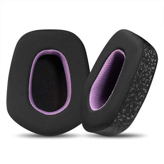 For Logitech G733 LIGHTSPEED Headset 1pair Ear Pads Sponge Soft Cushion, Weaving Black Purple, Ice Feeling Black Purple, Black, Gray, Purple, Blue