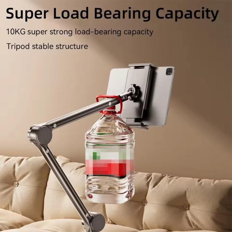 Cantilever Phone Tablet Desk Bedside Stand With Foldable Metal Arm For 4-10.2inch, 2-section, 3-section