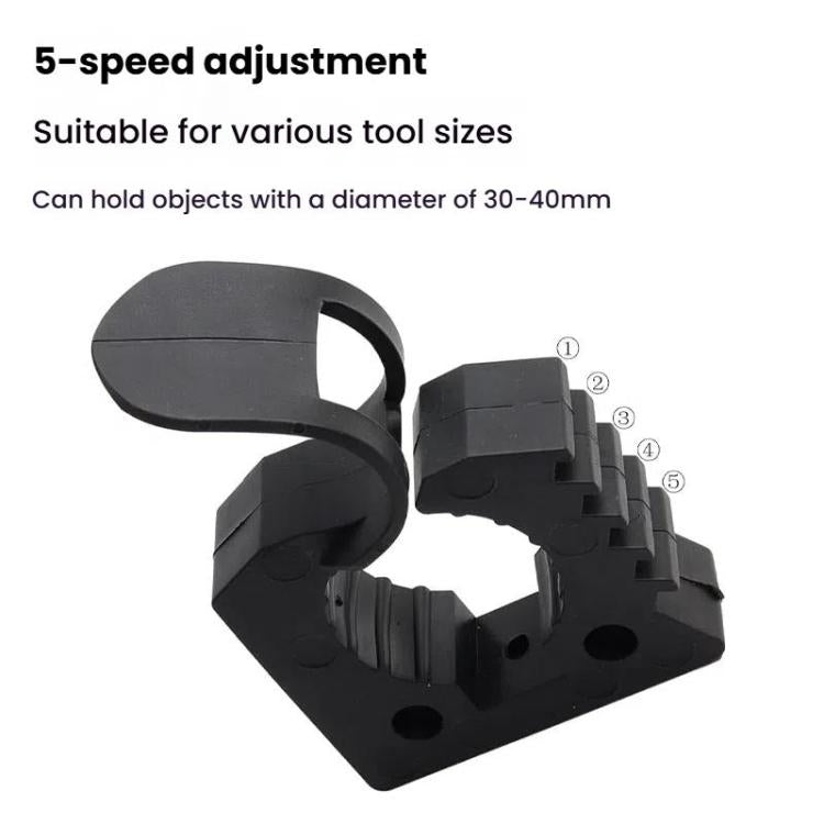 2pcs Outdoor Quick-Release Rubber Clamp Shovel Fixing Clip For Off-road Vehicle Luggage Rack Mounting Buckle, 2 Red