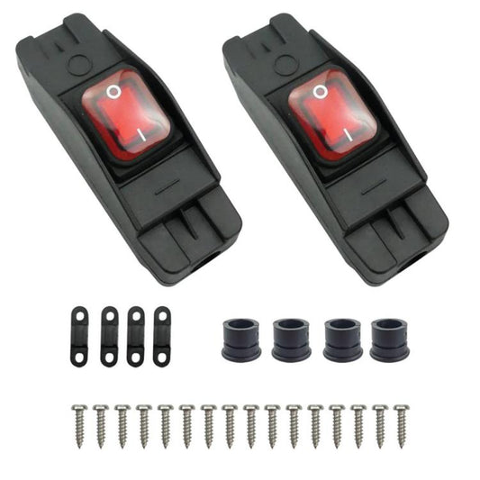 Waterproof Screw-type Wiring High-power High-temperature Resistant Switch, Red 12-24V, Red 220V