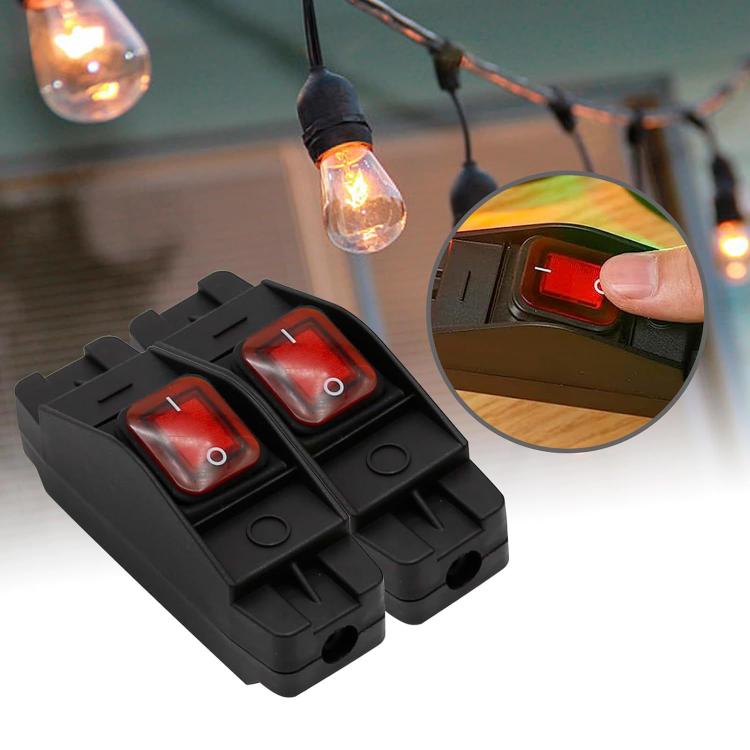 Waterproof Screw-type Wiring High-power High-temperature Resistant Switch, Red 12-24V, Red 220V