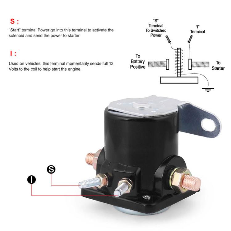 Heavy Duty Starter Solenoid Relay For Ford / Jeep / Lincoln / Mercury 1958-1991 SW-3 Parts