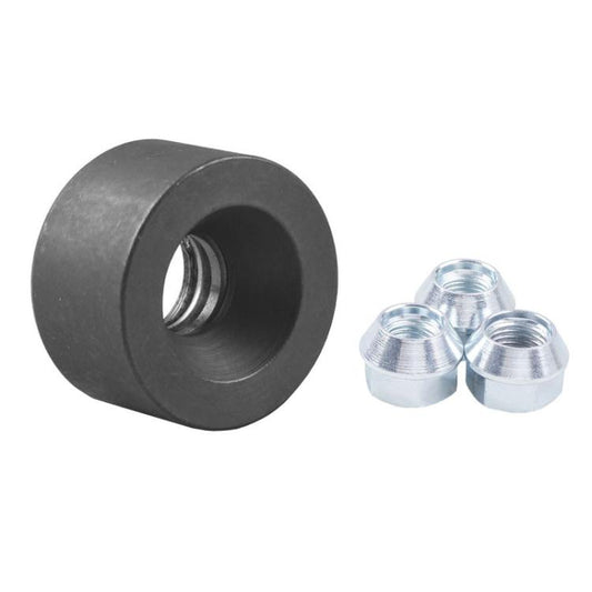 22800 Outil d'installation de goujons de roue pour la plupart des voitures et camionnettes, noir, noir avec 3 écrous