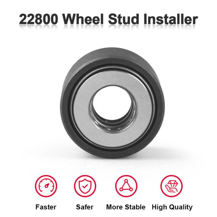 22800 Wheel Bolt Installer For Most Cars And Light Trucks, Black, Black With 3 Nuts