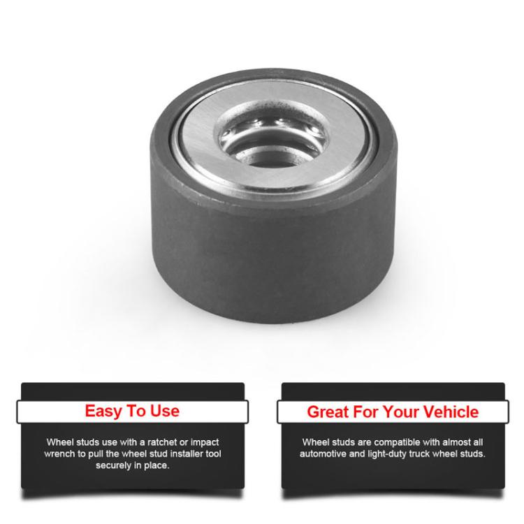 22800 Wheel Bolt Installer For Most Cars And Light Trucks, Black, Black With 3 Nuts