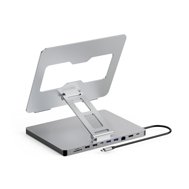 Blueendless 4K/60Hz Multifunctional Docking Station Tablet Holder, 10-in-1, 10-in-1 Rotating, 10-in-1 Ethernet Port, 10-in-1 Ethernet Port Rotating