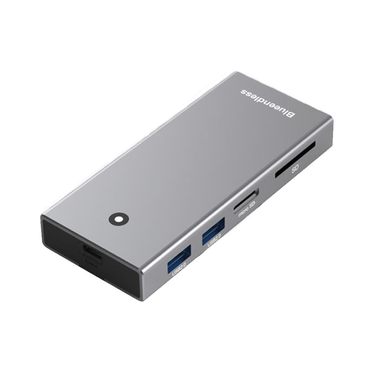 Blueendless M.2 Nvme/Sata Dual-Protocol Hard Disk Box HUB, 4K60Hz+USB 10G x 2+Type-C 10G+PD100W, USB 10G x 2 + Type-C 10G + 5V2A, USB2.0 x 2 + SD/TF2.0