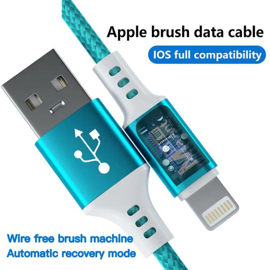 8 Pin Brush Data Charging Cable, 3 In 1 Charging Cable