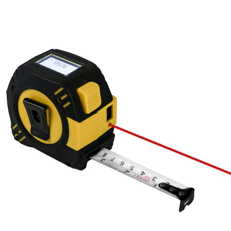 2 in 1 Rechargeable Infrared Laser Rangefinder + 5m Measuring Tape, Laser 40m, Laser 80m