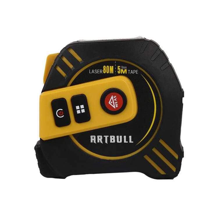 2 in 1 Rechargeable Infrared Laser Rangefinder + 5m Measuring Tape, Laser 40m, Laser 80m