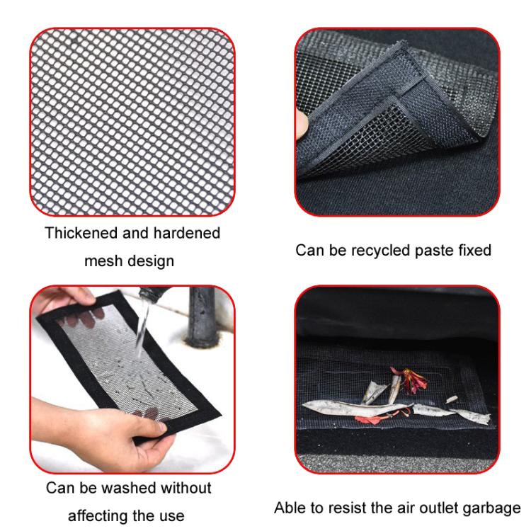 2pcs / Set For Tesla Model 3 Car Seat Under Vent Dust Proof Mesh, 120 x 250mm