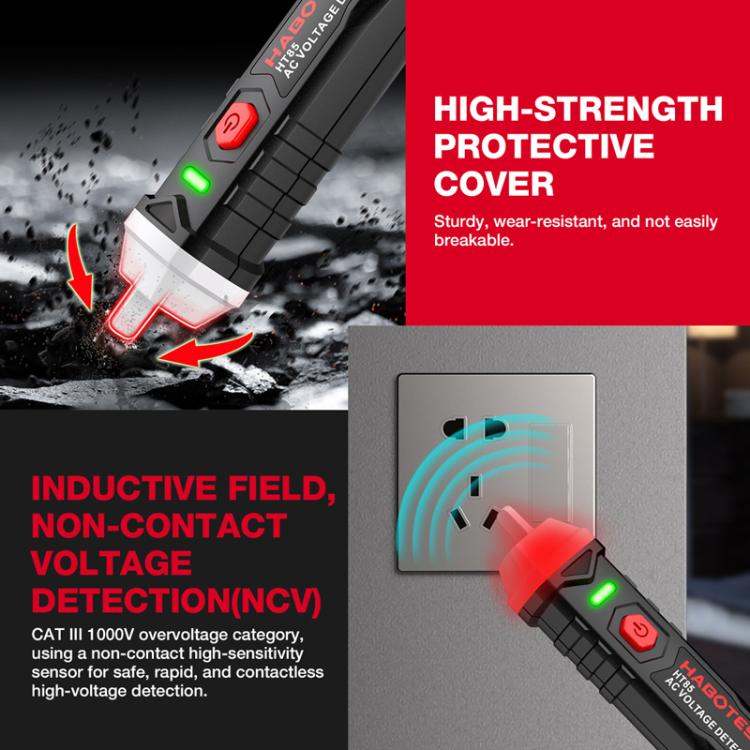 HABOTEST HT85 Non-Contact Electricity Tester AC Voltage Detector, HT85