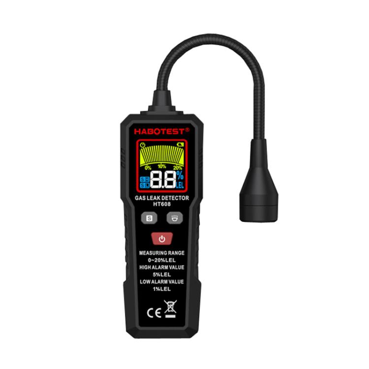 HTBOTEST HT608 Combustible Gas Detector Gas Natural Gas Detection Alarm, HT608