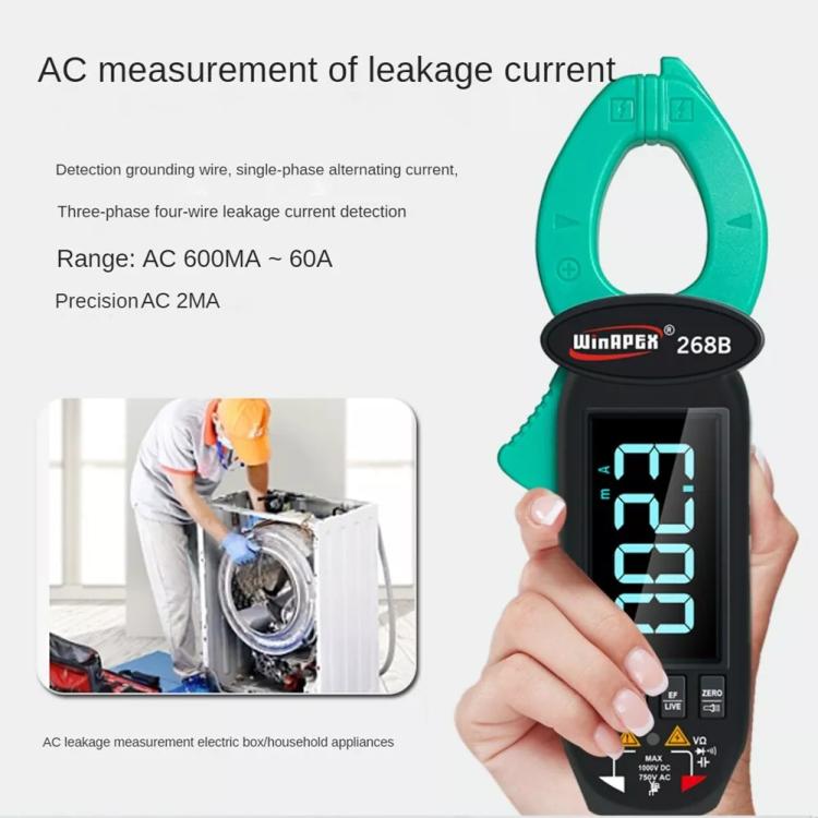 WINAPEX Clamp Meter High-precision AC / DC Voltage and Current Meter, 268B