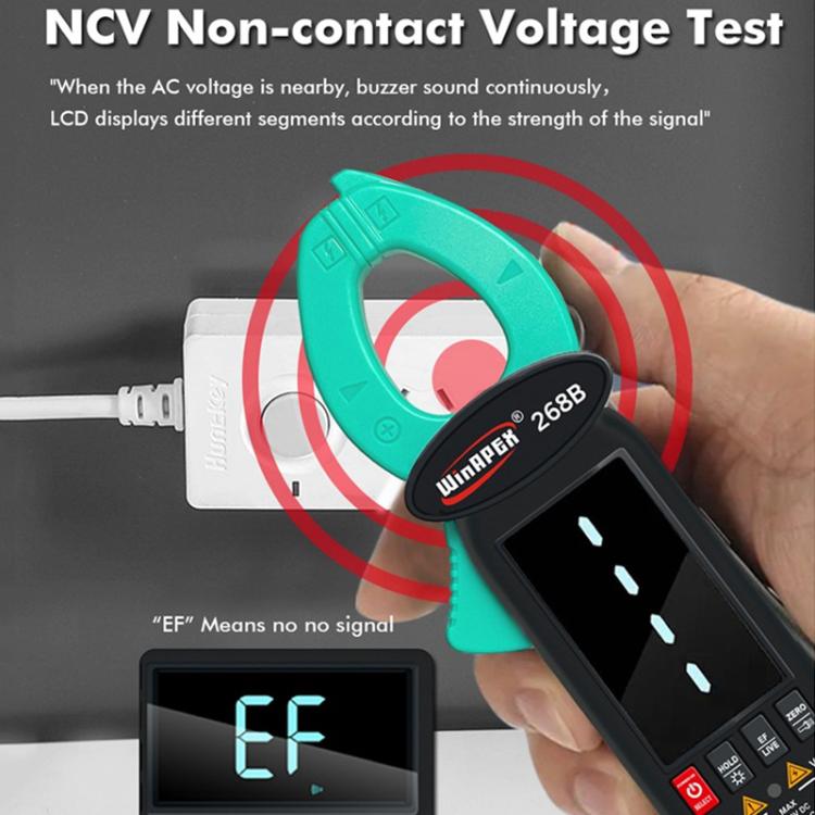 WINAPEX Clamp Meter High-precision AC / DC Voltage and Current Meter, 268B