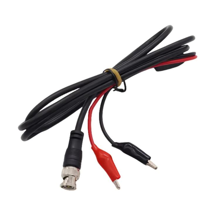 BNC Male To 2 Crocodile Clip Oscilloscope Probe Cable Q9 Signal Test Cable, 0.5m, 1m, 1.5m