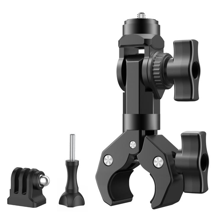 Camera Clip Motorcycle Bicycle Handlebar Crab Clamp For Sports Camera, Without Adapter, With Adapter