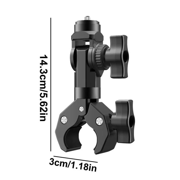 Camera Clip Motorcycle Bicycle Handlebar Crab Clamp For Sports Camera, With Adapter