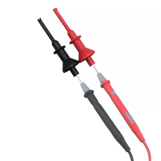 1pair Universal Multimeter Extended Telescopic Test Hook, 2mm Straight Plug, 4mm Straight Plug