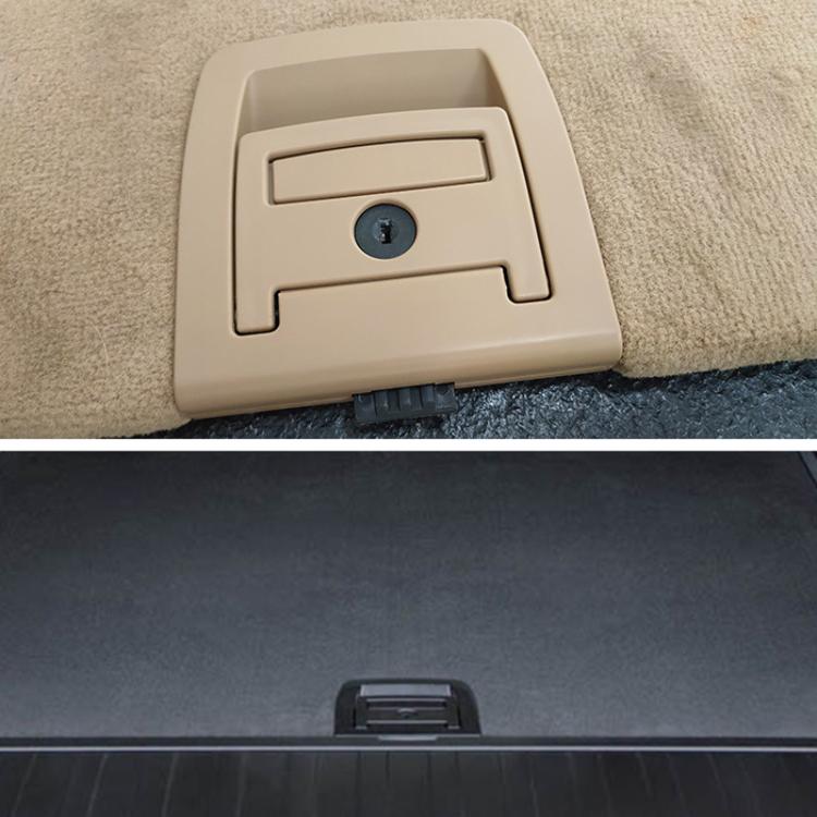 For BMW X5 E70 / X6 E71 E72 Car Boot Handle Inside Trunk Lid Bottom Plate Handle 51479120283, With Lock Hole Black, With Lock Hole Beige, Without Lock Hole Black, Without Lock Hole