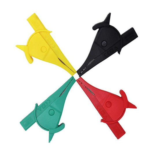 4mm Banana Jack Multimeter Crocodile Clip Insulated Capacitor Clip Test Pen Clip