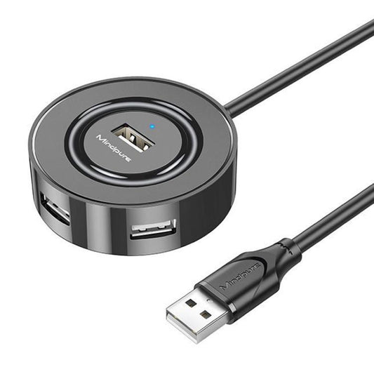Concentrateur USB 2.0 4 ports d'extension informatique Mindpure US018, 0,3 m noir, 1 m noir, 1,5 m noir, 0,3 m blanc, 0,5 m blanc, 1 m blanc