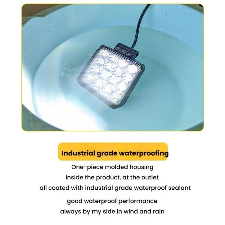 DC 12V-80V Forklift LED High Brightness Front Working Headlight, 4 Inches 9 Beads, 4 Inches 16 Beads