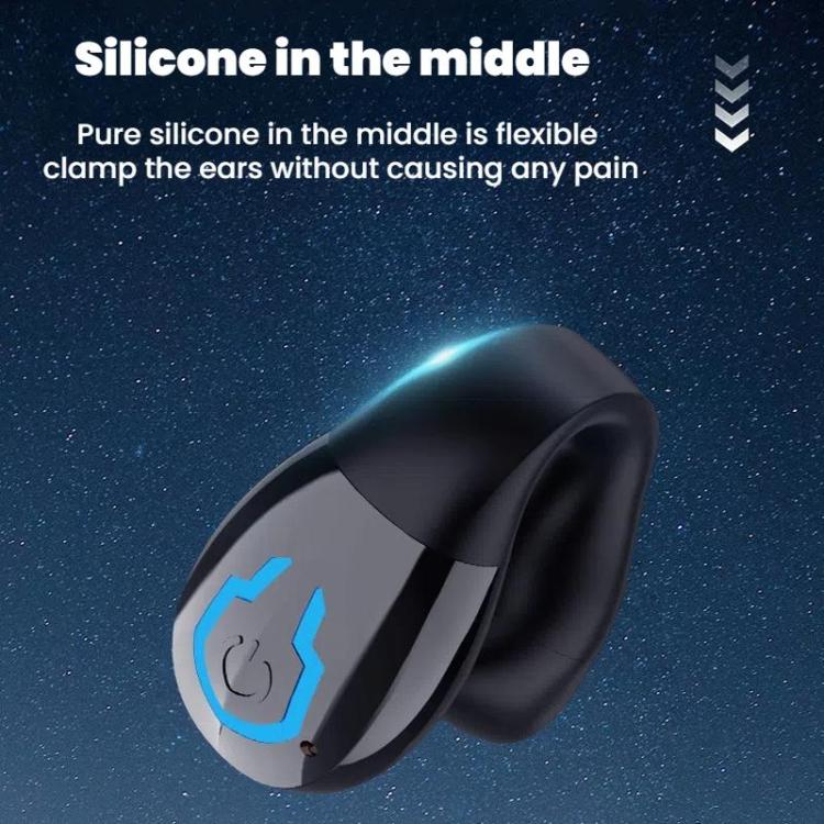 Bluetooth Earpiece Single Ear Clip-On Non-Intrusive Design Sports Headphones for Running