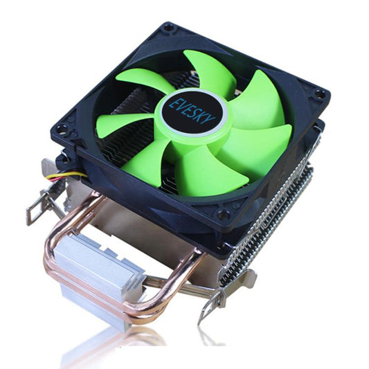 EVESKY CPU Cooler PC Radiator 1850-2200 RPM Quiet Fan For Intel LGA775/115x/1366 & AMD AM2/AM3 Sockets, 200