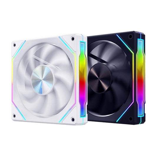 4RS 12cm Computer Case Fan with Infinity Mirror ARGB Thermal Control & Ultra Quiet Cooling