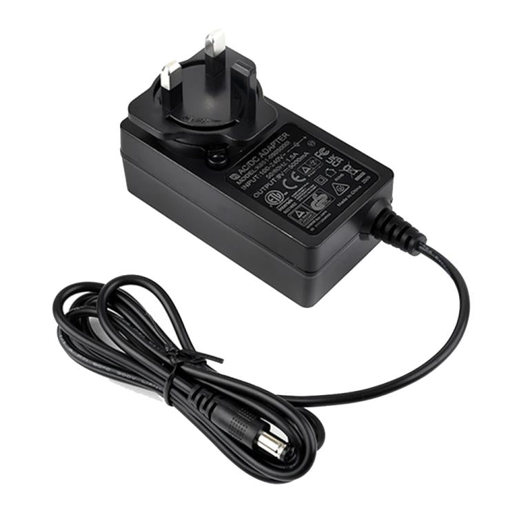 Waveshare 9V / 5A 1.2m Length Cable DC Jack Power Supply Adapter, EU Plug, UK Plug, US Plug