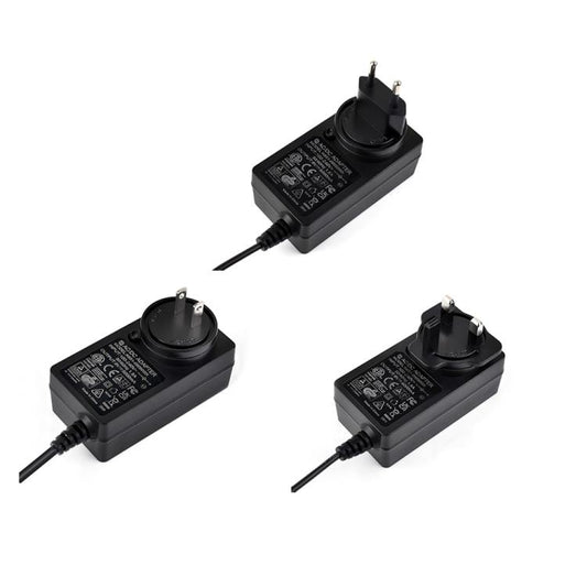 Waveshare 9V / 5A 1.2m Length Cable DC Jack Power Supply Adapter, EU Plug, UK Plug, US Plug