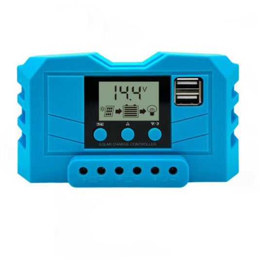 12V 24V Lithium Lead Acid Solar Charge Controller PWM PV Controller With LCD Display, 10A, 20A, 30A
