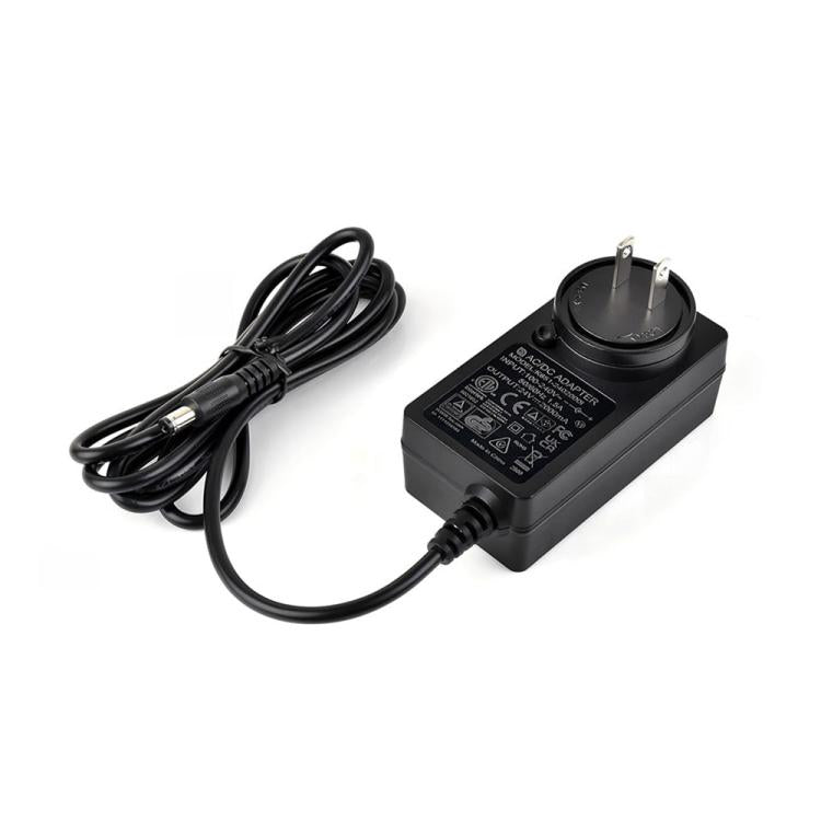Waveshare 24V / 2A 1.2m Length Cable DC Jack Power Supply Adapter, EU Plug, UK Plug, US Plug