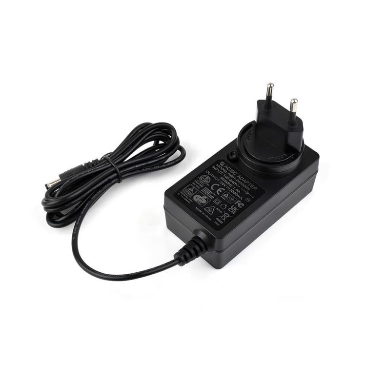 Waveshare 24V / 2A 1.2m Length Cable DC Jack Power Supply Adapter, EU Plug, UK Plug, US Plug