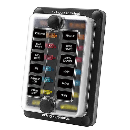 One In And One Out 12-Way Fuse Box LED Indicator With Sticker, ZH-1704B2