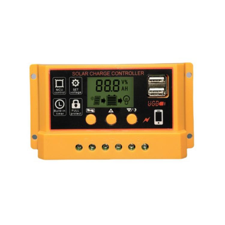 12V 24V Solar Controller PV Solar Charge Controller With LCD Display, 10A, 20A, 30A