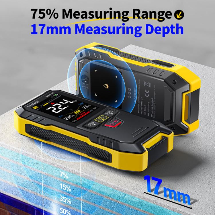 FNIRSI WMT-10 Wood Panel Moisture Tester Wall Surface Humidity Detector
