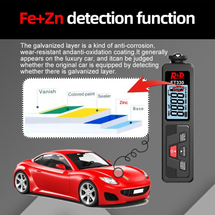 Mingzheng Iron Aluminum Zinc Three-Purpose Paint Film Coating Thickness Gauge