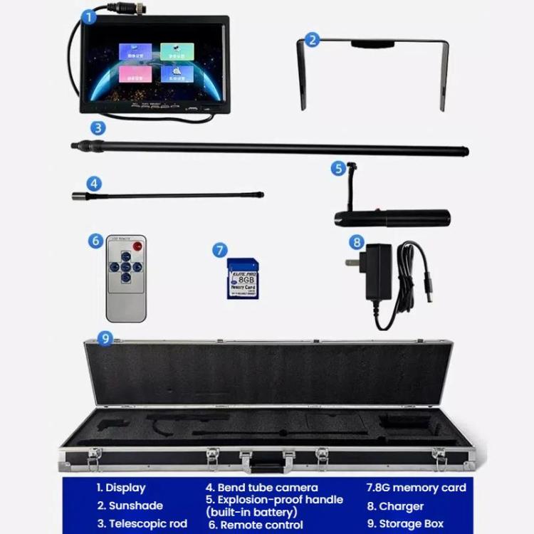 Life Detector Earthquake Coal Mine Fire Rescue Snake Eyes Infrared HD Intelligent Video Inspection Mirror, US Plug