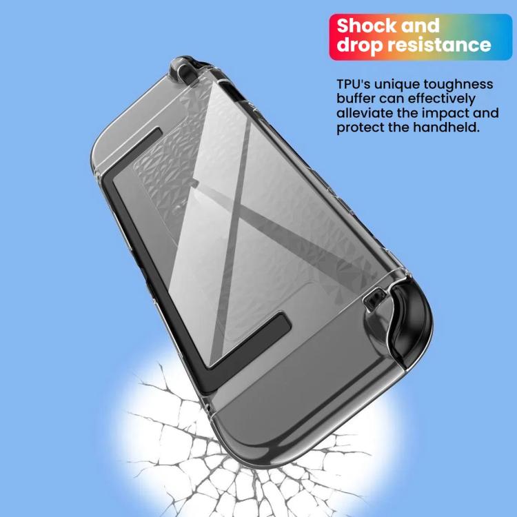 For Nintendo Switch 2 TPU+PC Split Transparent Case Cover Shockproof Shell, TPU+PC Diamond Split Case